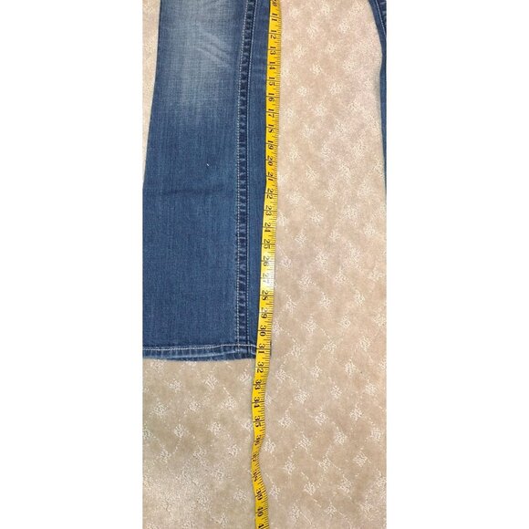 MissMe Jeans Women's Size 26x31 Boot Cut Dark Wash Bling Abstract Pocket JD10433 - Picture 4 of 4